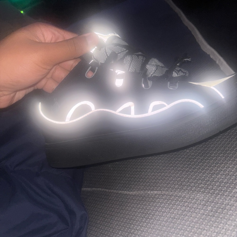 Lanvin Black and White Men's Sneakers